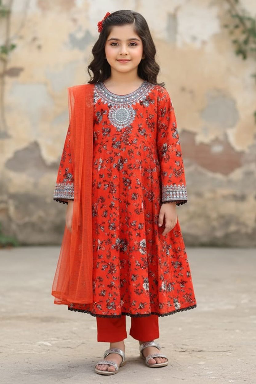 4429 Kids Linen Print 