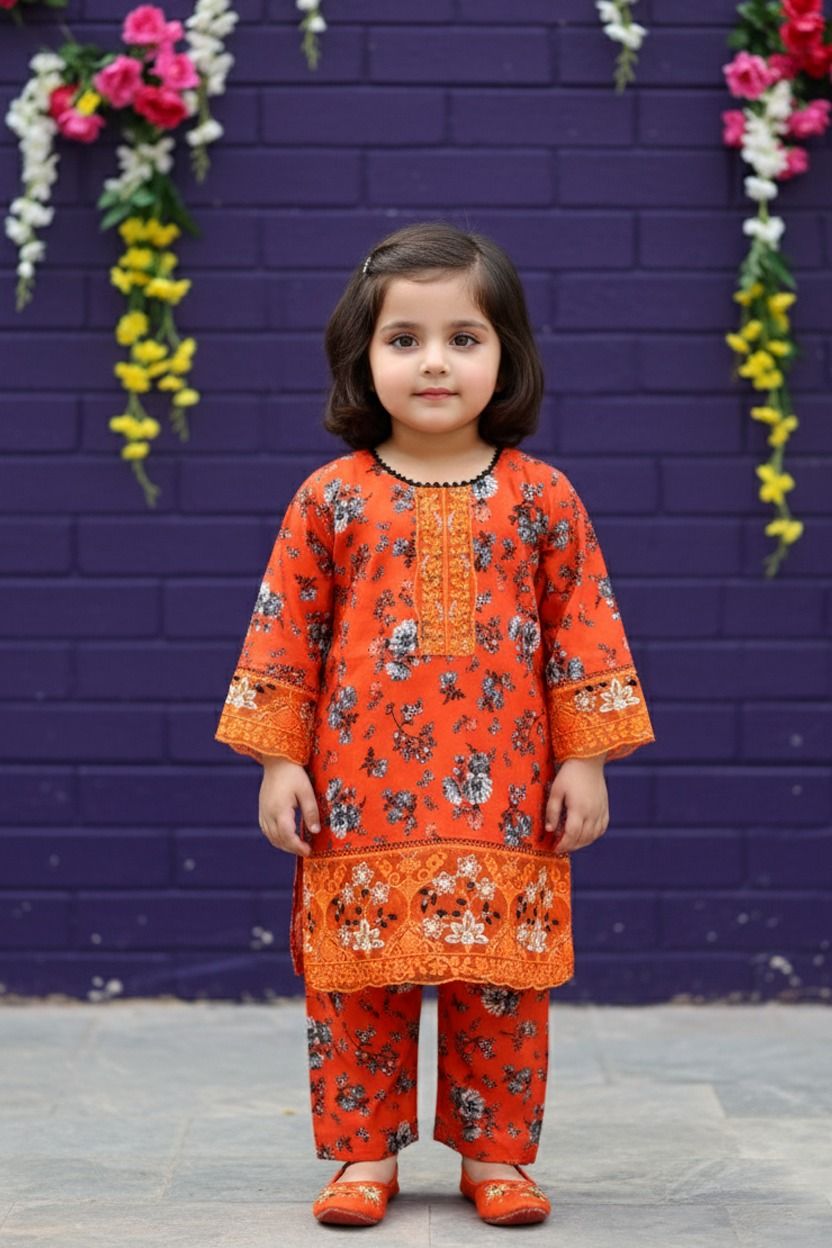 4478 Kids Linen Print 